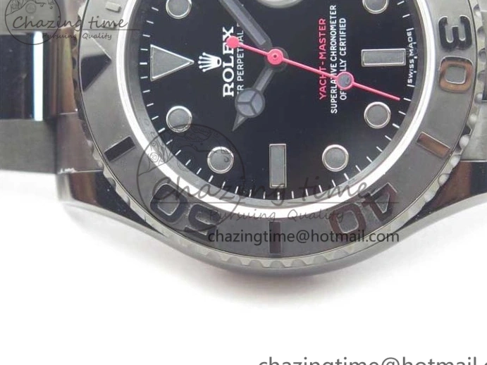 MiroTime 0901 EasyCare Yacht-Master 116622 DLC VRF Best Edition Black Dial on DLC Bracelet VR 2918